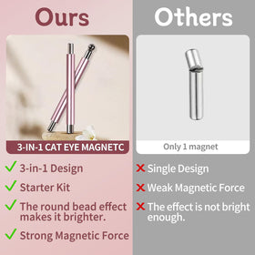uadbau black bead-attracting magnet for nail art
