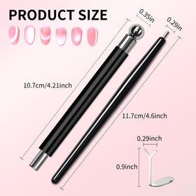 uadbau Cat Eye Magnet Set on a workspace with nail supplies