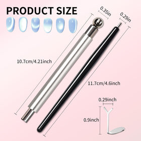 uadbau Cat Eye Magnet Set with nail art designs