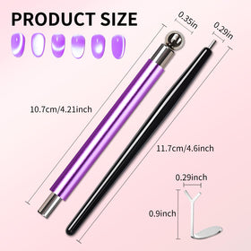 uadbau Cat Eye Magnet with gel nail polish