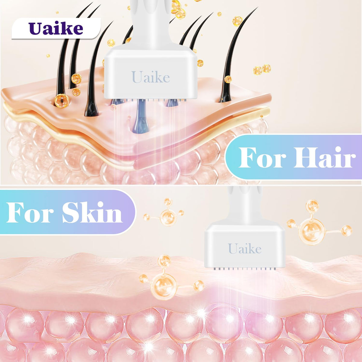 Uaike Derma Stamp microneedling tool side view