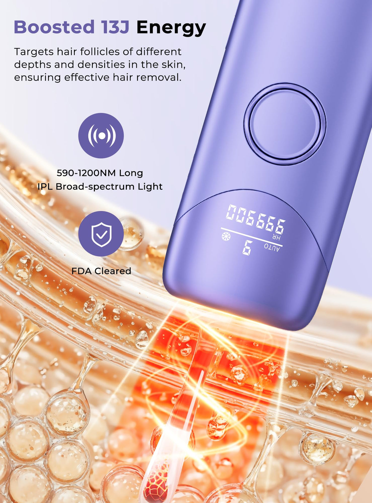 Ubroo IPL device with ice cooling technology and user manual