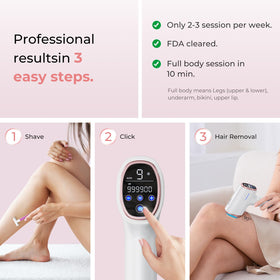 Ubroo IPL Laser Hair Removal Device close-up of digital display