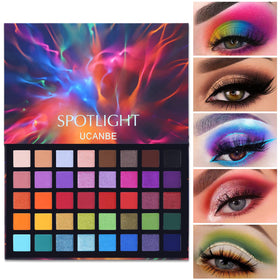 UCANBE 40 Colour Eyeshadow Palette front view with assorted shades