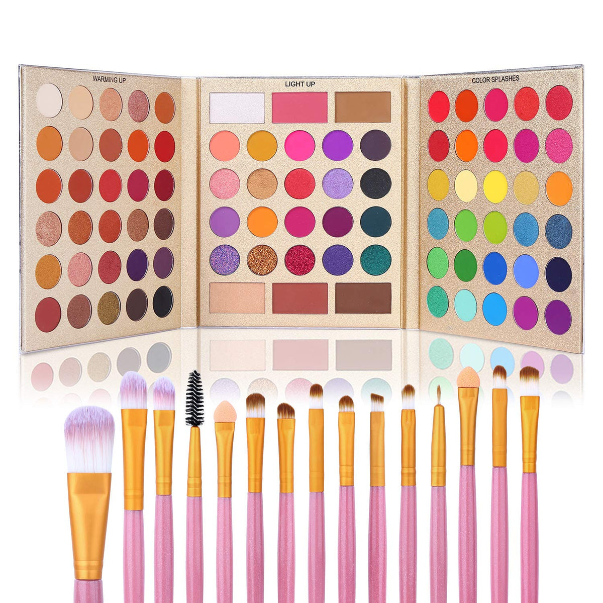 UCANBE 86 Colours Eyeshadow Palette front view with vibrant shades