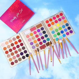 UCANBE 86 Colours Eyeshadow Palette showcasing warm and vivid colours
