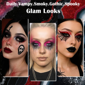 UCANBE Black Red Goth Eyeshadow Palette packaging view