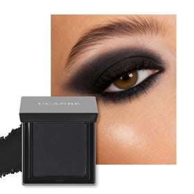 UCANBE Black Single Eyeshadow Palette front view with 14 shades