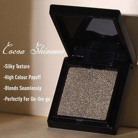 UCANBE Cocoa Brown Shimmer Eyeshadow compact size