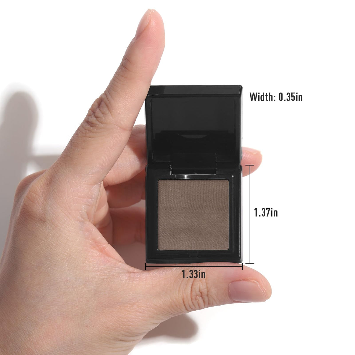 UCANBE Cocoa Brown Shimmer Eyeshadow palette open