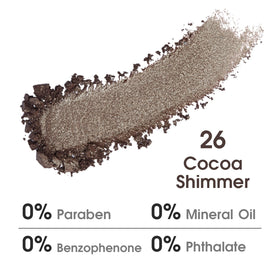 UCANBE Cocoa Brown Shimmer Eyeshadow shades display