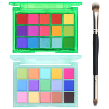 UCANBE Colorful Eyeshadow Palette front view with vibrant shades