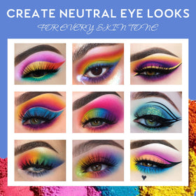 UCANBE Colorful Eyeshadow Palette in stylish acrylic packaging