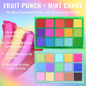 UCANBE Colorful Eyeshadow Palette open showing 30 shades