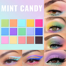 UCANBE Colorful Eyeshadow Palette with double-ended brush
