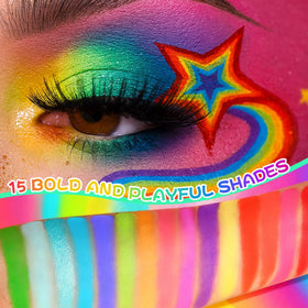 UCANBE Colorful Eyeshadow Palette with warm and cool tones