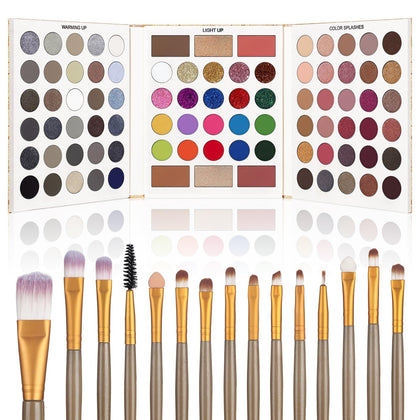 UCANBE Eyeshadow Palette front view with vibrant shades