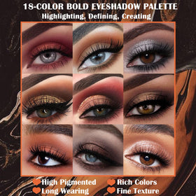 UCANBE eyeshadow palette in use on model's eyes