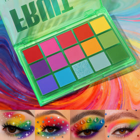 UCANBE eyeshadow palette opened displaying all shades
