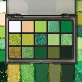 UCANBE Green Eyeshadow Palette packaging with vibrant green hues