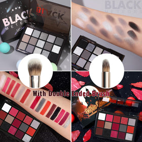 UCANBE Halloween Eyeshadow Palette set displayed with makeup accessories
