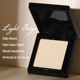 UCANBE Light Beige Single Eyeshadow Palette in a travel setting