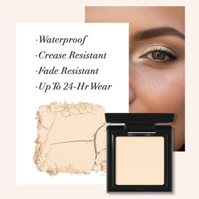 UCANBE Light Beige Single Eyeshadow Palette with high-shine glitter shades