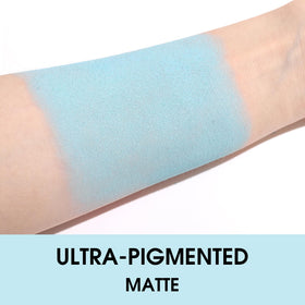 UCANBE Light Blue Eyeshadow Palette open displaying vibrant colours