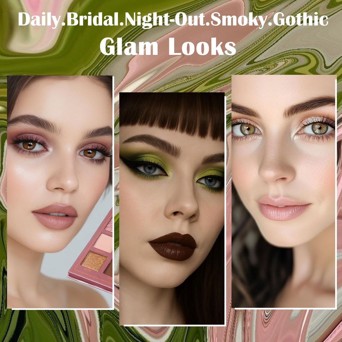 UCANBE Matte Eyeshadow Palette Pro demonstrating application on eyelids