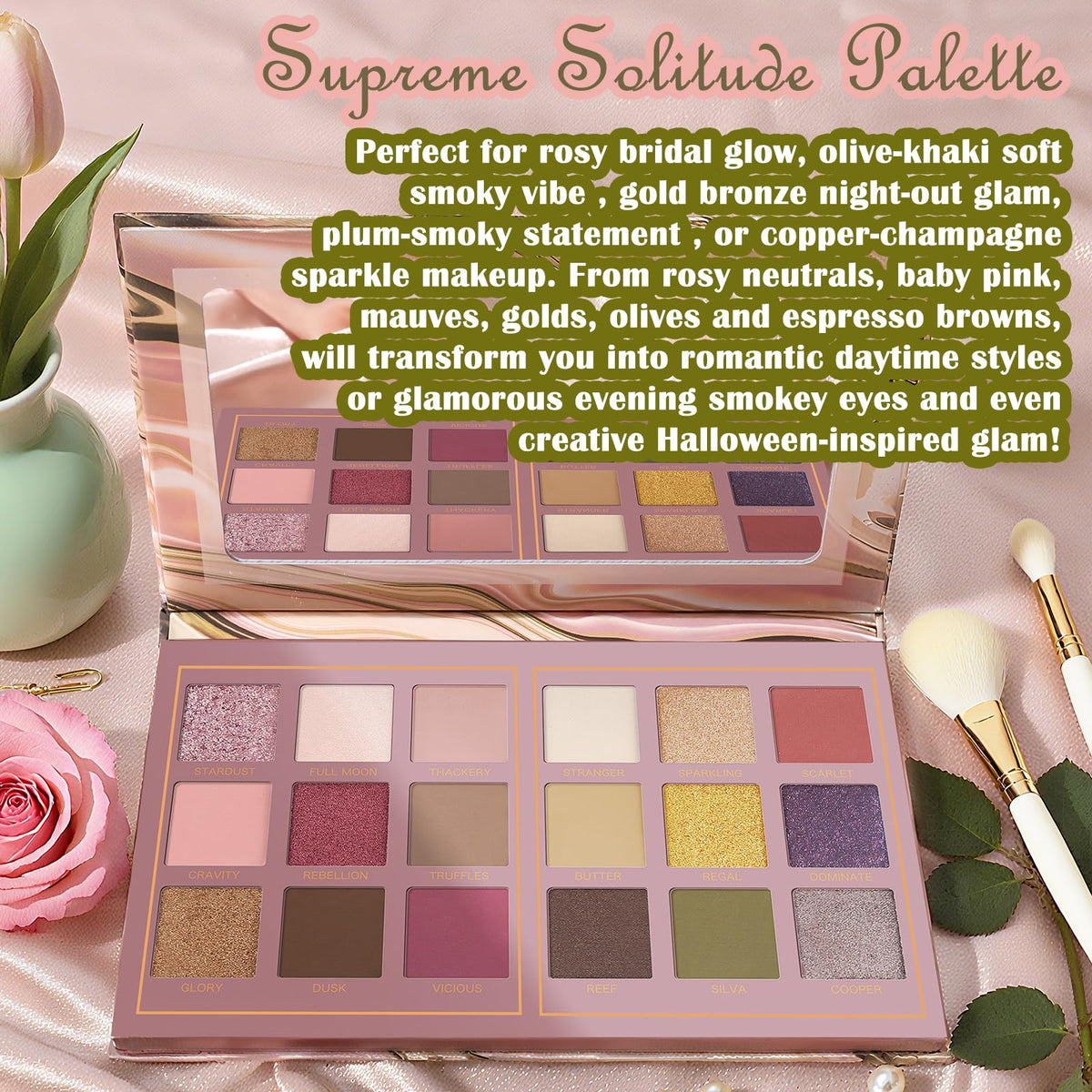 UCANBE Matte Eyeshadow Palette Pro with product packaging