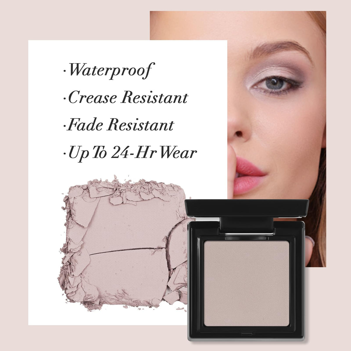 UCANBE Misty Mauve glitter shades in palette