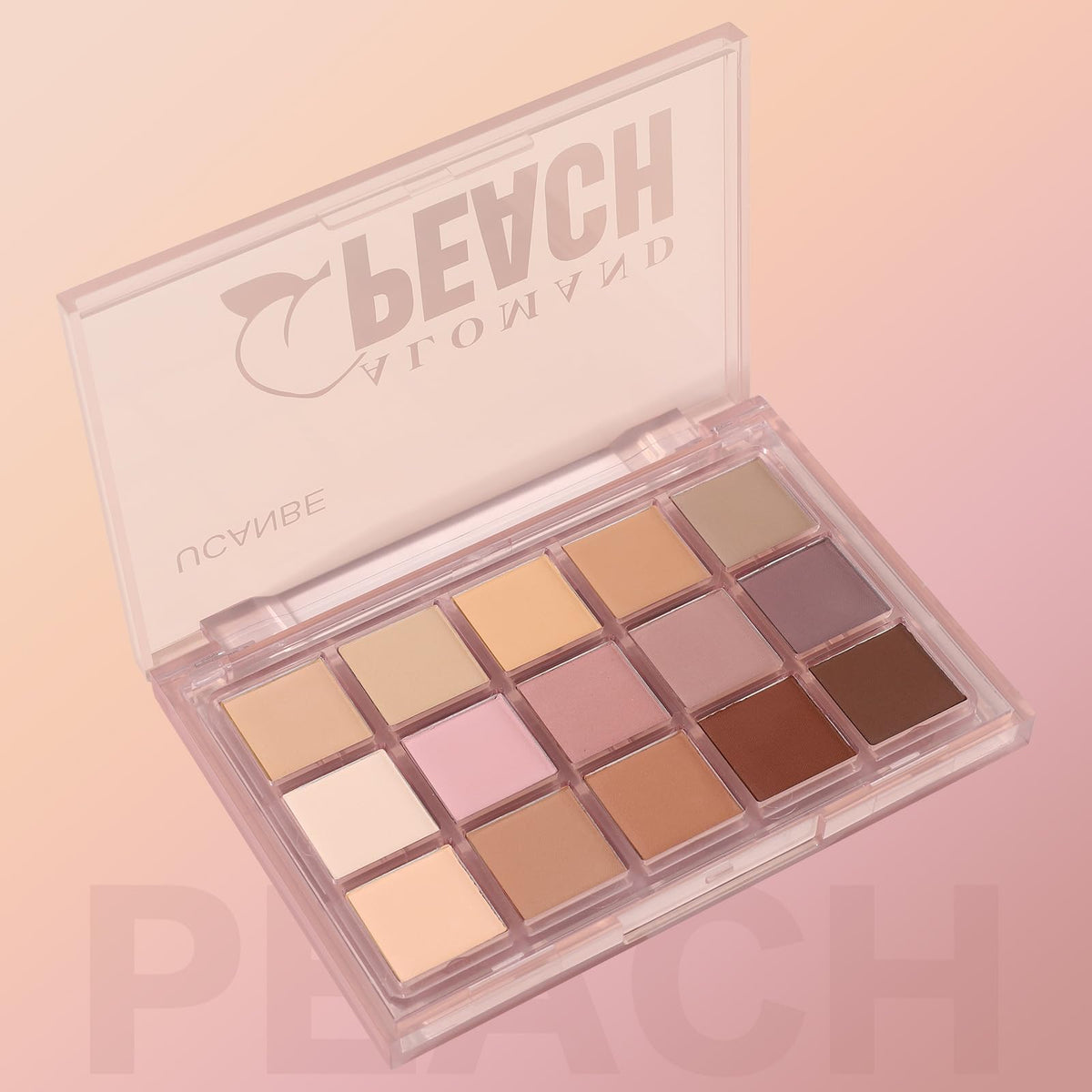 UCANBE Neutral Matte Eyeshadow Palette open displaying all colours