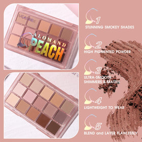 UCANBE Neutral Matte Eyeshadow Palette showing beige and brown shades
