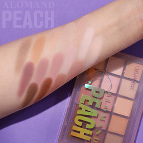 UCANBE Neutral Matte Eyeshadow Palette with creamy texture swatches