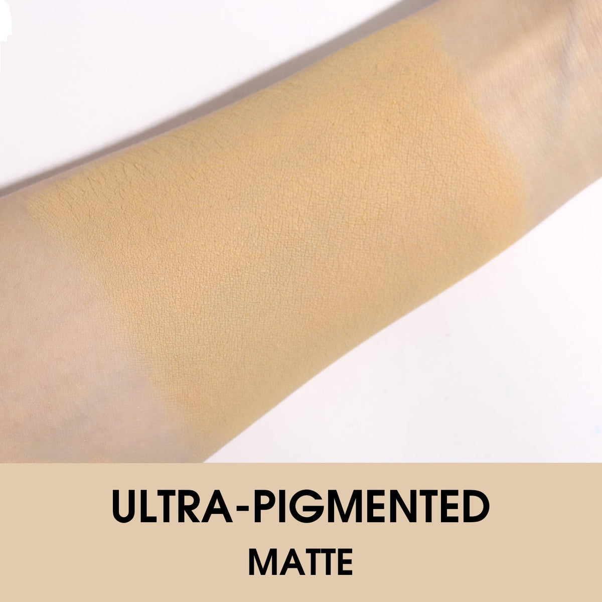 UCANBE Nude Single Eyeshadow Palette displaying shimmer and glitter shades
