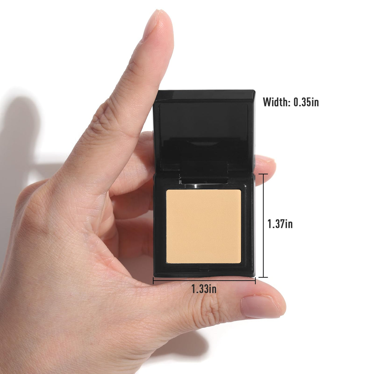 UCANBE Nude Single Eyeshadow Palette in a travel-friendly case