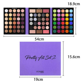 UCANBE palette open showing all 86 shades
