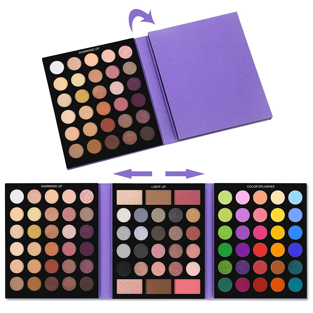 UCANBE palette with highlighters and blushers