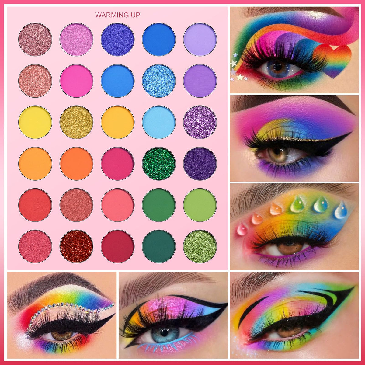 UCANBE palette with matte and shimmer eyeshadows