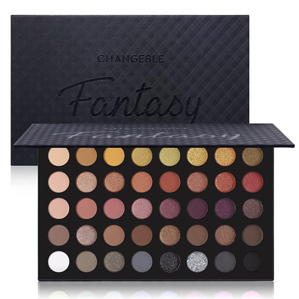 UCANBE Professional Smokey Eyeshadow Palette front view with 40 shades