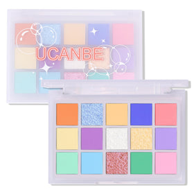 UCANBE Seaform Dreams Eyeshadow Palette front view with vibrant shades