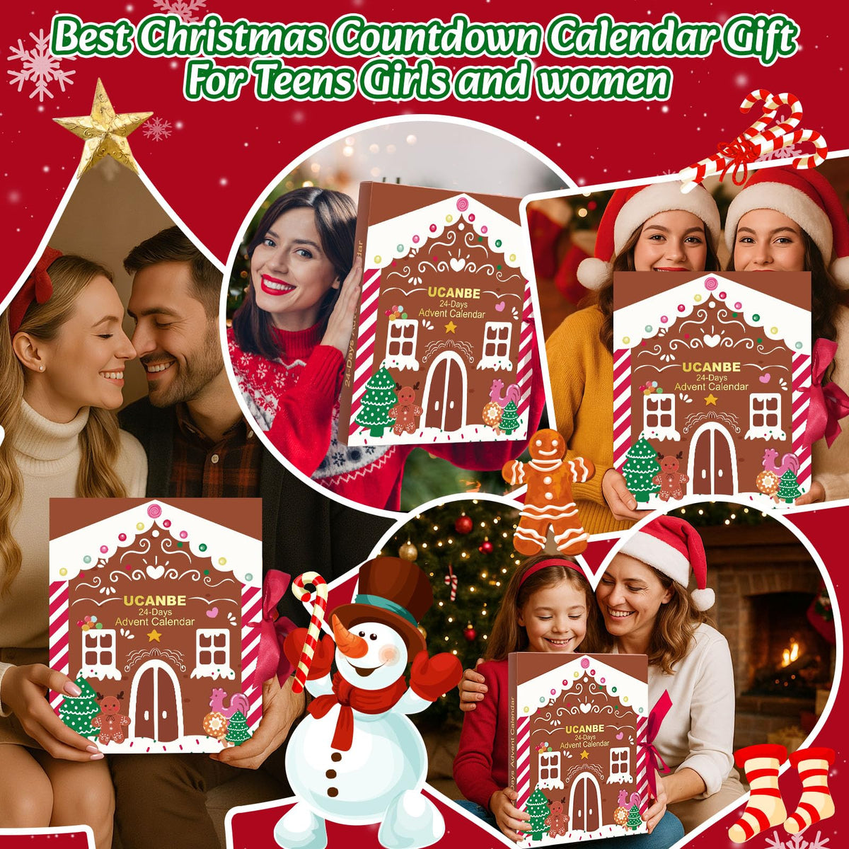 UCANBEMAKEUP advent calendar packaging with festive design