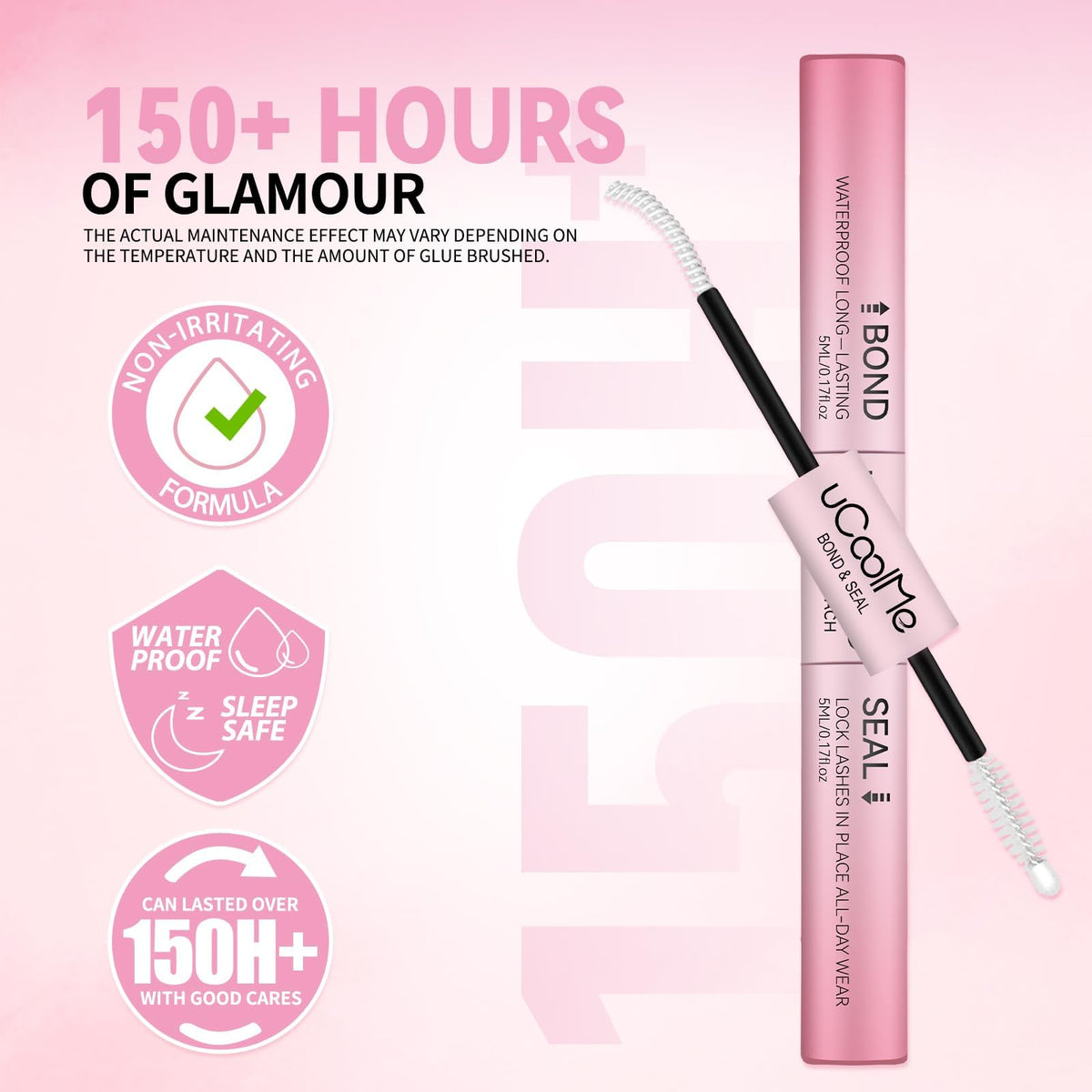 UCOOLME Lash Bond and Seal 10ML bottle side view