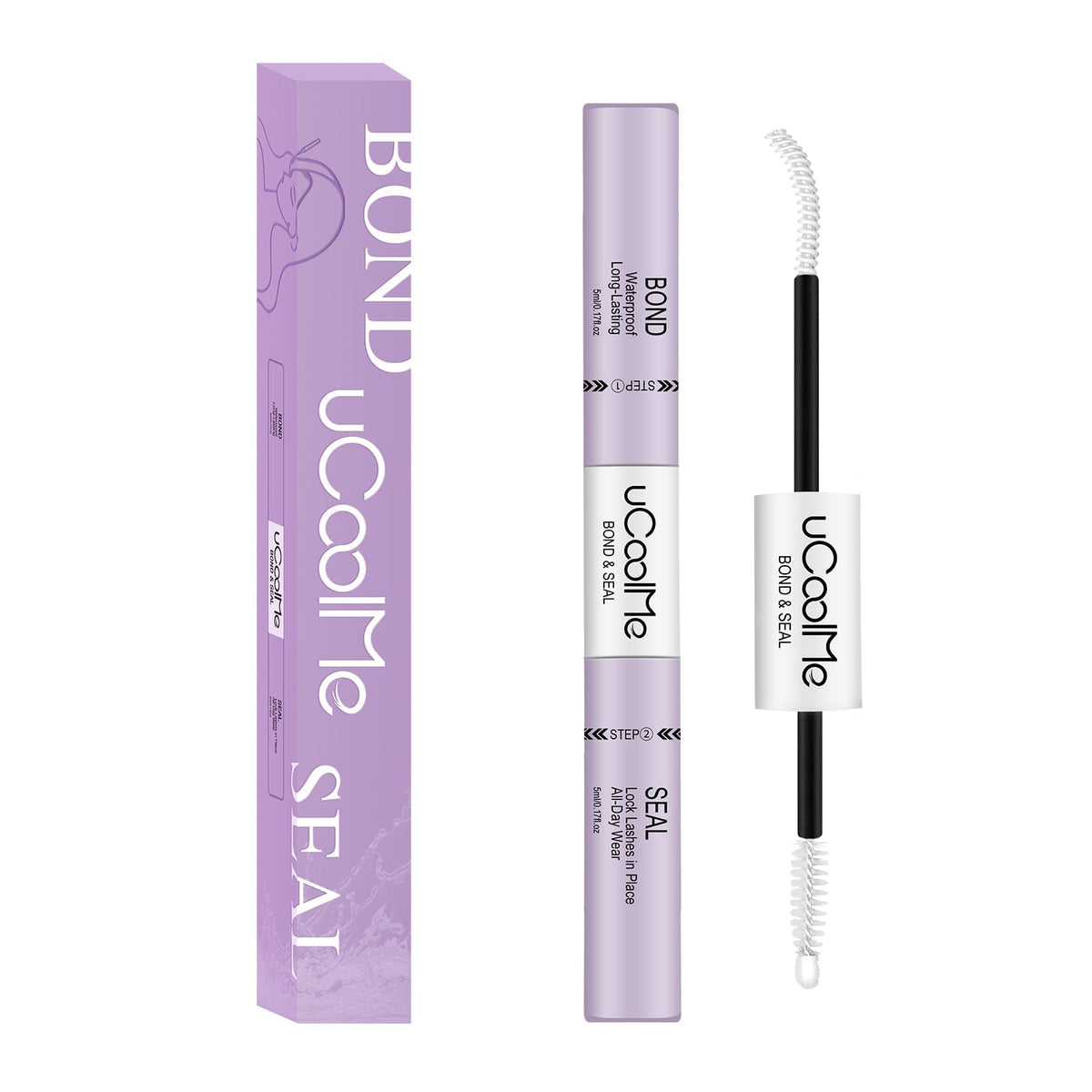 UCOOLME Lash Bond and Seal 10ML white bottle front view