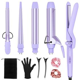 Ufree 5 in 1 Curling Iron Set with ceramic barrels and styling tools