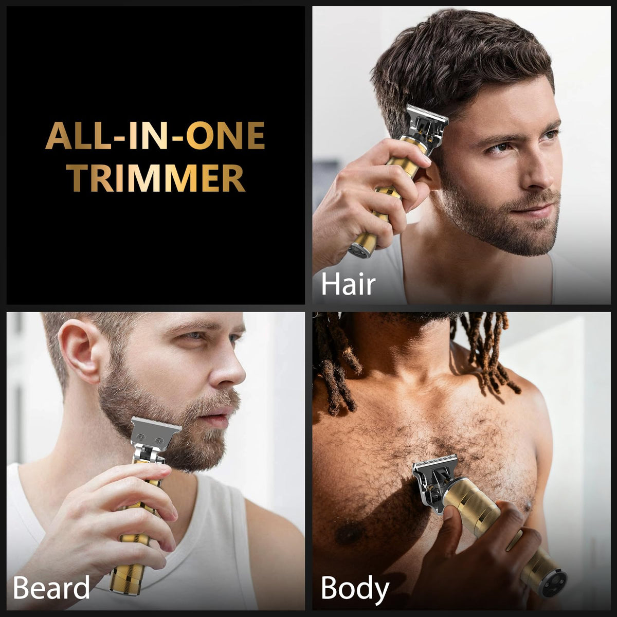 Ufree Beard Trimmer side view showcasing ergonomic handle