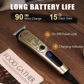 Ufree beard trimmer with premium stainless-steel frame