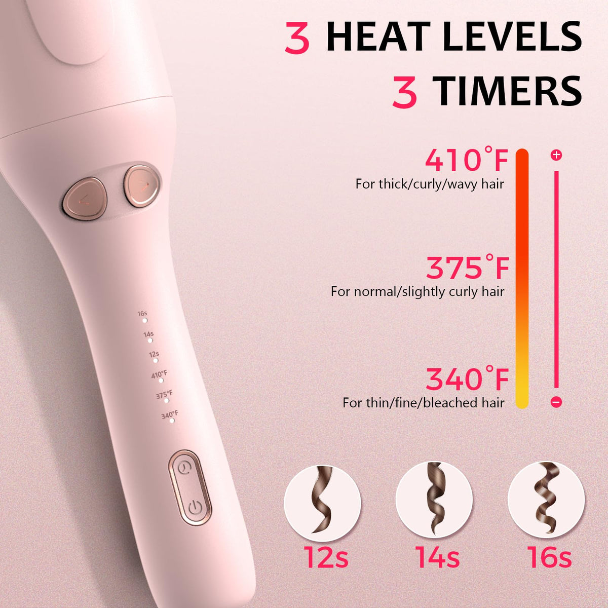Ufree curling iron demonstrating anti-scald design