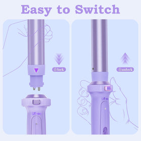Ufree curling iron set with all components laid out