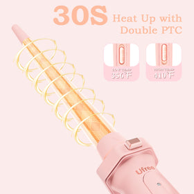 Ufree curling iron with 0.5 inch curl barrel and clip